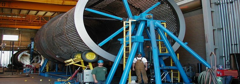 on-site machining of screening drum